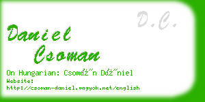 daniel csoman business card